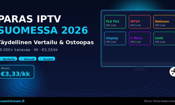 Paras IPTV Suomessa 2026 - vertailu ja ostoopas